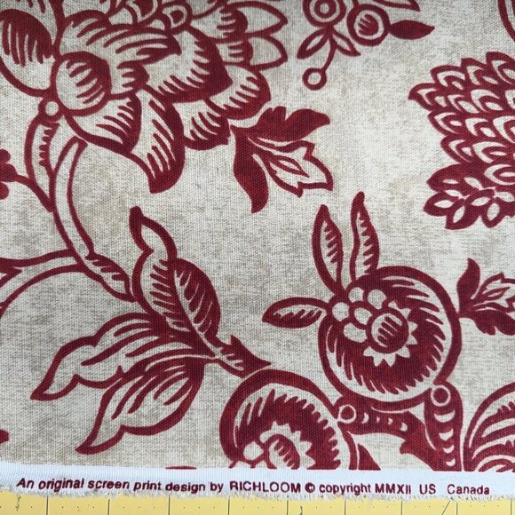 Decorator Fabric Material - 8 yards x 44" wide Large Floral Cotton #BT - Picture 3 of 4
